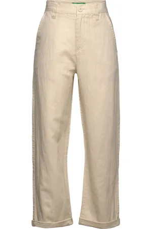 Benetton Trousers Bottoms Chinos Beige