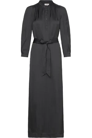Zadig & Voltaire Ritchil Satin Designers Maxi Dress Black