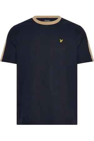 Lyle & Scott Contrast Taped T-Shirt Tops T-shirts Short-sleeved Navy