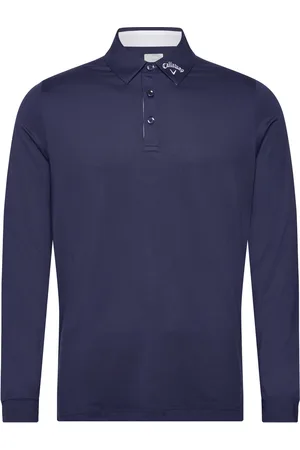 Callaway Emea Ls Performance Sport Polos Long-sleeved Navy