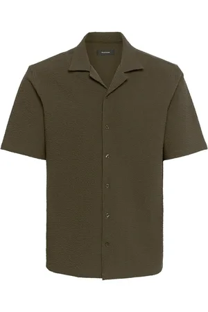 Matinique Maklampo Tops Shirts Short-sleeved Shirts Green