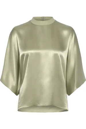 Rodebjer Poppi Designers Blouses Short-sleeved Green
