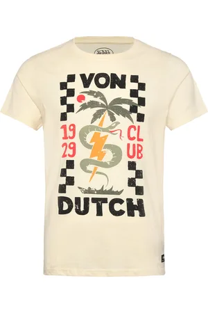 Von Dutch T-Shirt Print White Tops T-shirts Short-sleeved White
