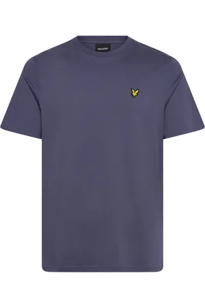 Lyle & Scott Plain T-Shirt Tops T-shirts Short-sleeved Blue