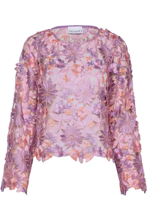Noella Kezzie Blouse Tops Blouses Long-sleeved Pink