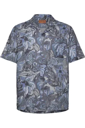 MOS MOSH Gallery Mmgbabel Sun Linen Ss Shirt Tops Shirts Short-sleeved Shirts Navy