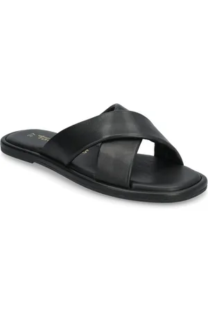 Tamaris Women Slides Shoes Sandals Flat Sandals Black