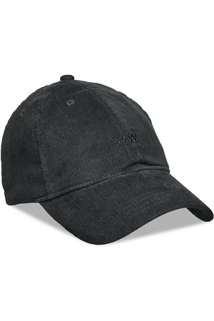 WoodWood Wwlow Profile Corduroy Cap Designers Headwear Caps Black