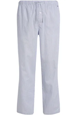 Tommy Hilfiger Woven Pj Pant Print Bottoms Sweatpants Blue