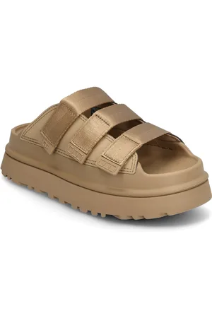 UGG W Goldenglow Slide Shoes Sandals Platform Sandals Beige