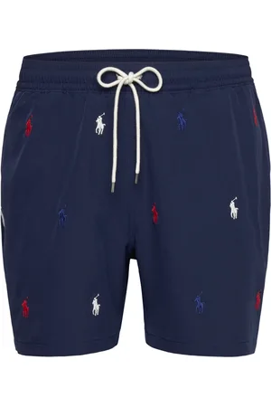 Ralph Lauren 5.75-Inch Traveler Classic Swim Trunk Designers Shorts Navy