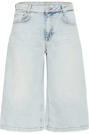 My Essential Wardrobe Dangomw 139 High X-Wide Shorts Bottoms Shorts Denim Shorts Blue
