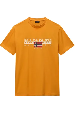 Napapijri S-Aylmer Tops T-shirts Short-sleeved Orange