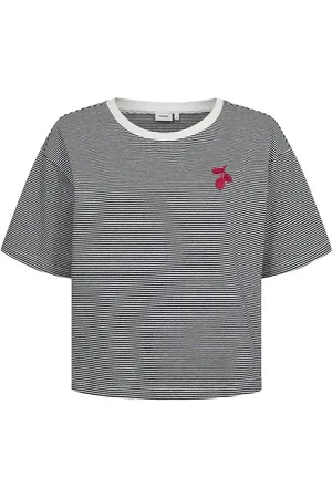 Numph Nupippi T-Shirt Tops T-shirts & Tops Short-sleeved Navy