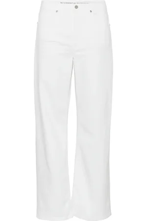 My Essential Wardrobe Louismw 131 High Wide Bottoms Jeans Wide White