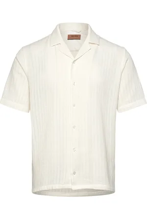 MOS MOSH Gallery Mmgjoe Basso Ss Shirt Tops Shirts Short-sleeved Shirts White