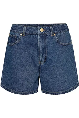 Numph Nuvirginia Denim Shorts Bottoms Shorts Denim Shorts Navy