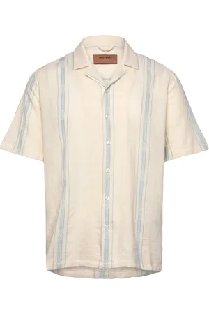 MOS MOSH Gallery Mmgjoe Provenza Ss Shirt Tops Shirts Short-sleeved Shirts Cream