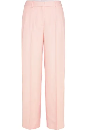 Reiss Magda Bottoms Trousers Wide Leg Pink