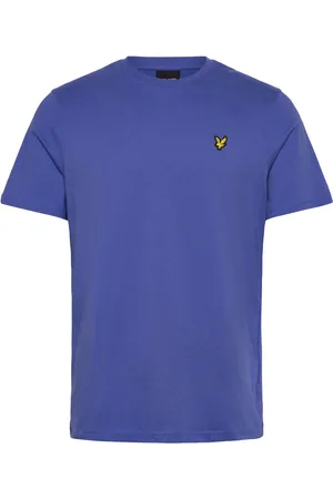 Lyle & Scott Plain T-Shirt Tops T-shirts Short-sleeved Blue