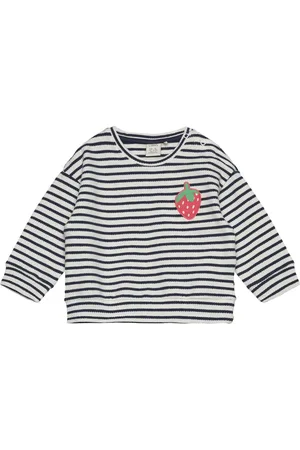 Lindex Sweatshirt Stripe Vertical Cre Tops Sweat-shirts & Hoodies Sweat-shirts Multi/patterned