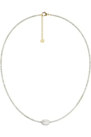 Edblad Beach Pearls Necklace Offwhite Gold Accessories Jewellery Necklaces Pearl Necklaces Gold