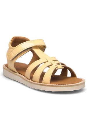 ANGULUS Sandals - Flat - Open Toe - Op Shoes Summer Shoes Sandals Yellow