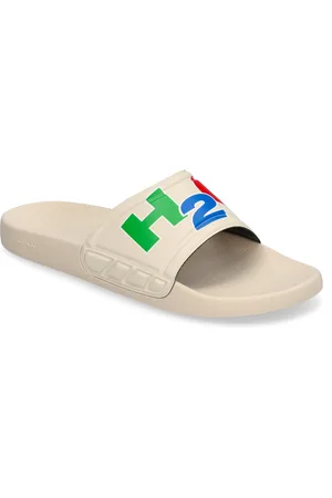 H2O Resort Print Shoes Summer Shoes Sandals Pool Sliders Beige