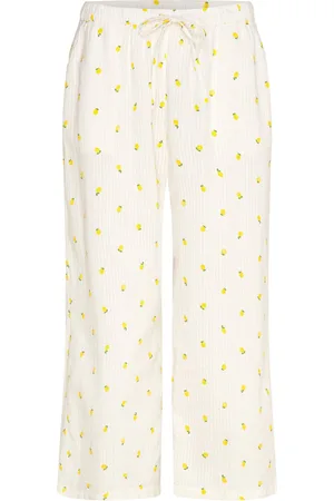 Lindex Trousers Pyjama Seersucker Pyjamahousut Olohousut White