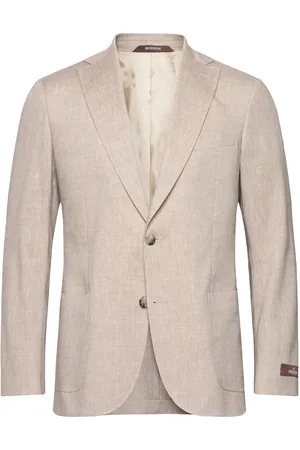 Morris Linen Suit Jacket Designers Blazers Single Breasted Blazers Beige