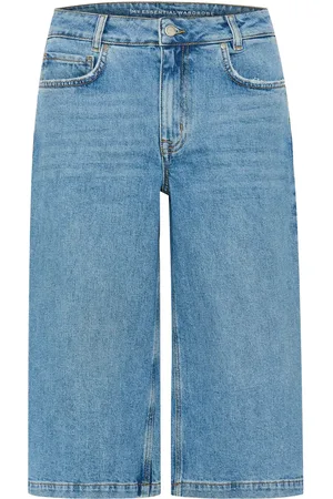 My Essential Wardrobe Dangomw 139 High X-Wide Shorts Bottoms Shorts Denim Shorts Blue