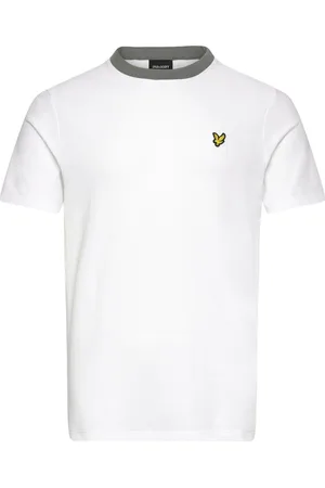 Lyle & Scott Contrast Collar T-Shirt Tops T-shirts Short-sleeved White