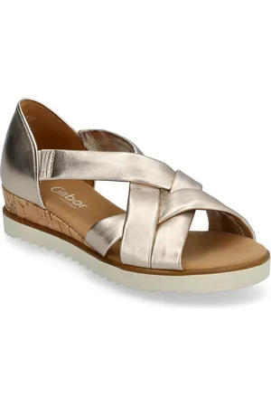 Gabor Wedge Sandal Korolliset Sandaalit Silver