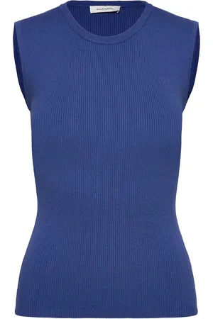 Andiata Griet R Vests Knitted Vests Blue