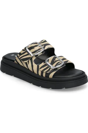 Tamaris Women Slides Shoes Sandals Flat Sandals Beige