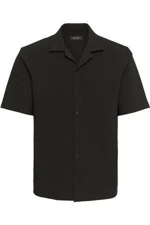 Matinique Maklampo Tops Shirts Short-sleeved Shirts Black