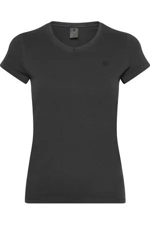 G-Star Overdyed Eyben Slim V T 2.0 Wmn Tops T-shirts & Tops Short-sleeved Black