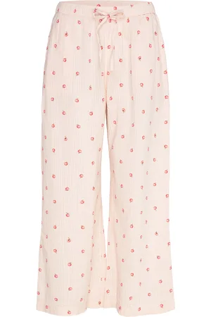 Lindex Trousers Pyjama Seersucker Pyjamahousut Olohousut Pink