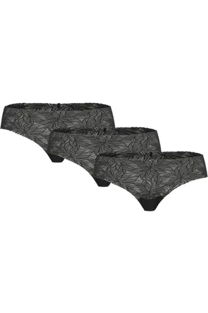 Lindex Brief Brazilian Freecut Lace 3 Lingerie Panties Brazilian Panties Black