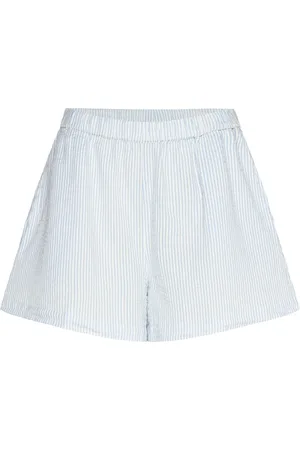 Lindex Pyjama Shorts Seersucker Shortsit White