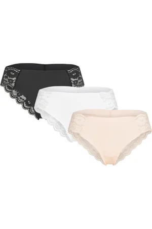 Lindex Brief Brazilian Reg Invisible Alushousut Brief Tangat White
