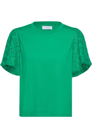 Lindex Top Sonia Tops T-shirts & Tops Short-sleeved Green