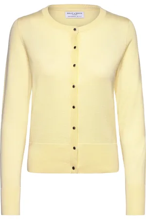 Lindex Cardigan Anna Tops Knitwear Cardigans Yellow