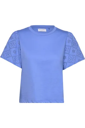 Lindex Top Sonia Tops T-shirts & Tops Short-sleeved Blue