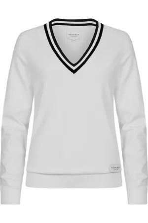 Röhnisch Adele Knitted Sweater Sport Knitwear Jumpers White