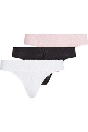 Calvin Klein Low Rise Bikini 3Pk Alushousut Brief Tangat Multi/patterned