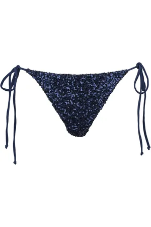 Missya California Tai Cord Swimwear Bikinis Bikini Bottoms Bikini Briefs Navy