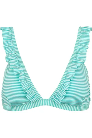 Missya Santorini Top Swimwear Bikinis Bikini Tops Triangle Bikinitops Blue