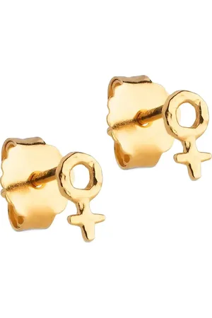 Enamel Feminine Power Studs Accessories Jewellery Earrings Studs Gold