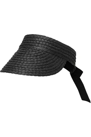 Day Et Day Straw Visor Accessories Headwear Straw Hats Black